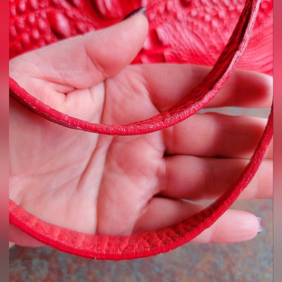 Brahmin Melbourne leather crocodile embossed asher purse - Picture 8 of 16